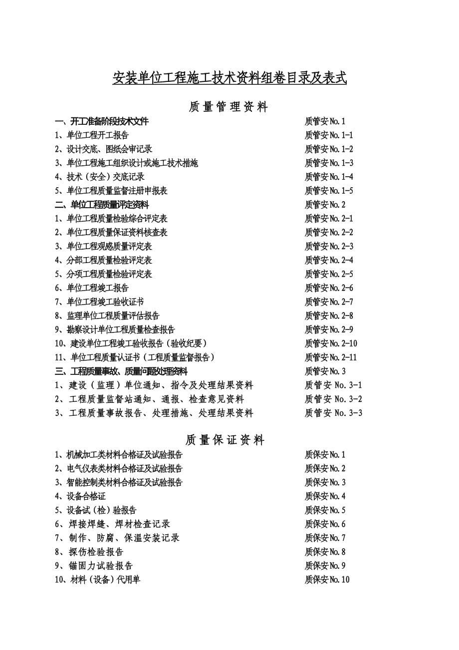 机电安装单位工程竣工范本验收规定及说明_第5页