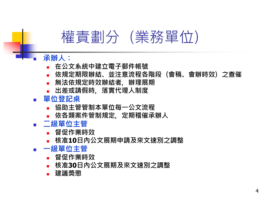 国立交通大学公文时效管制作业要点_第4页