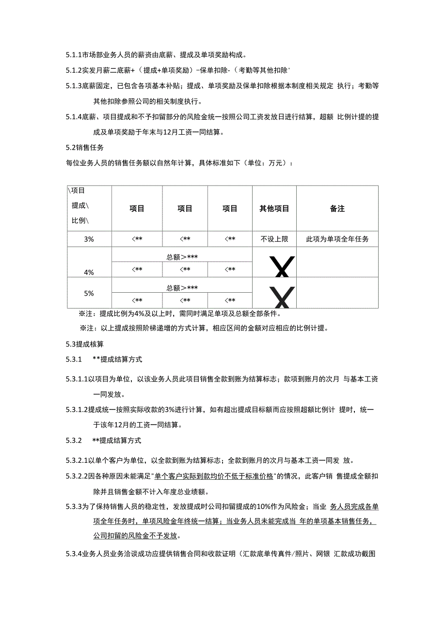 企业管理销售收款及提成管理制度_第2页