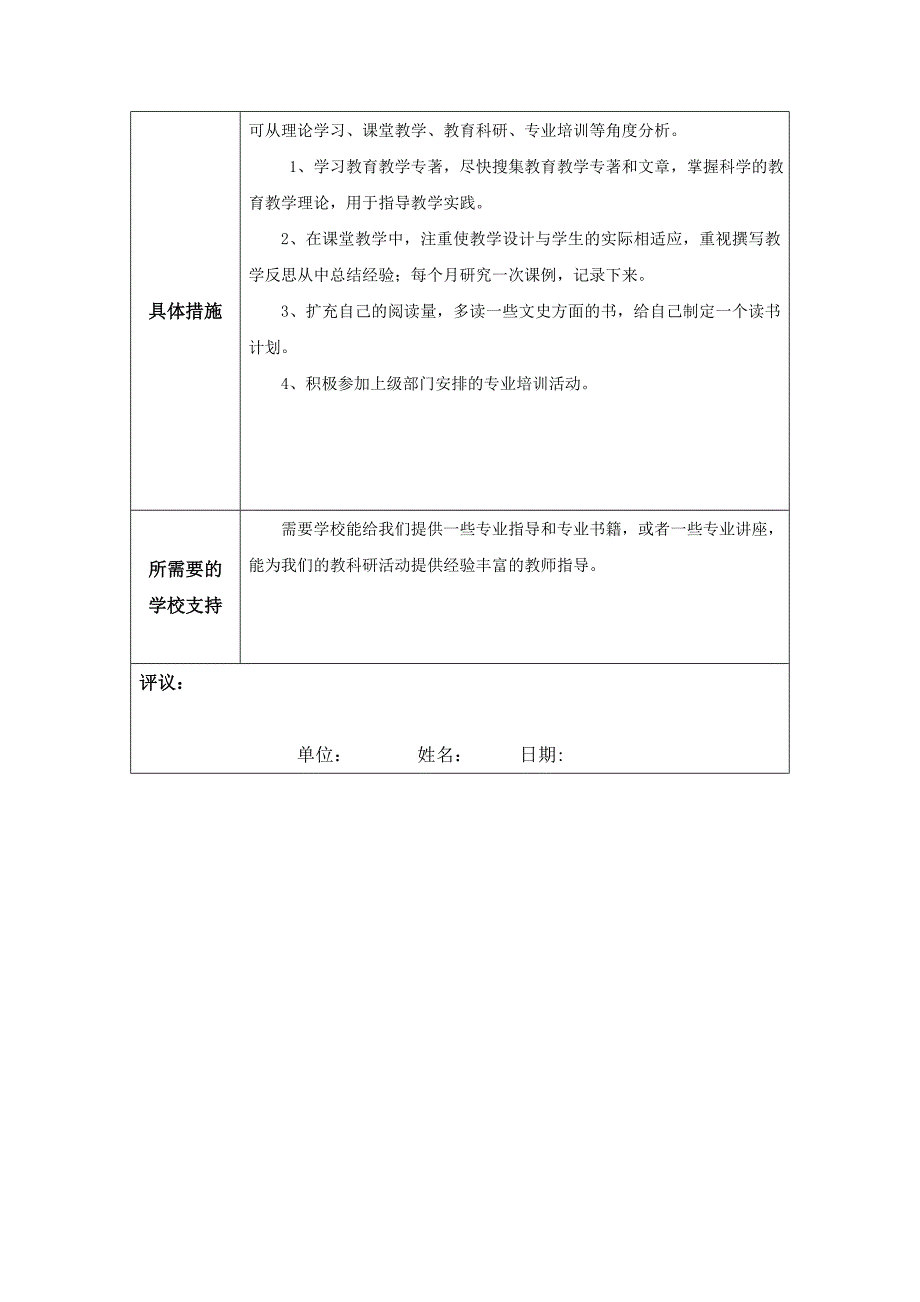 个人专业发展规划模板_（曾大模）_第2页