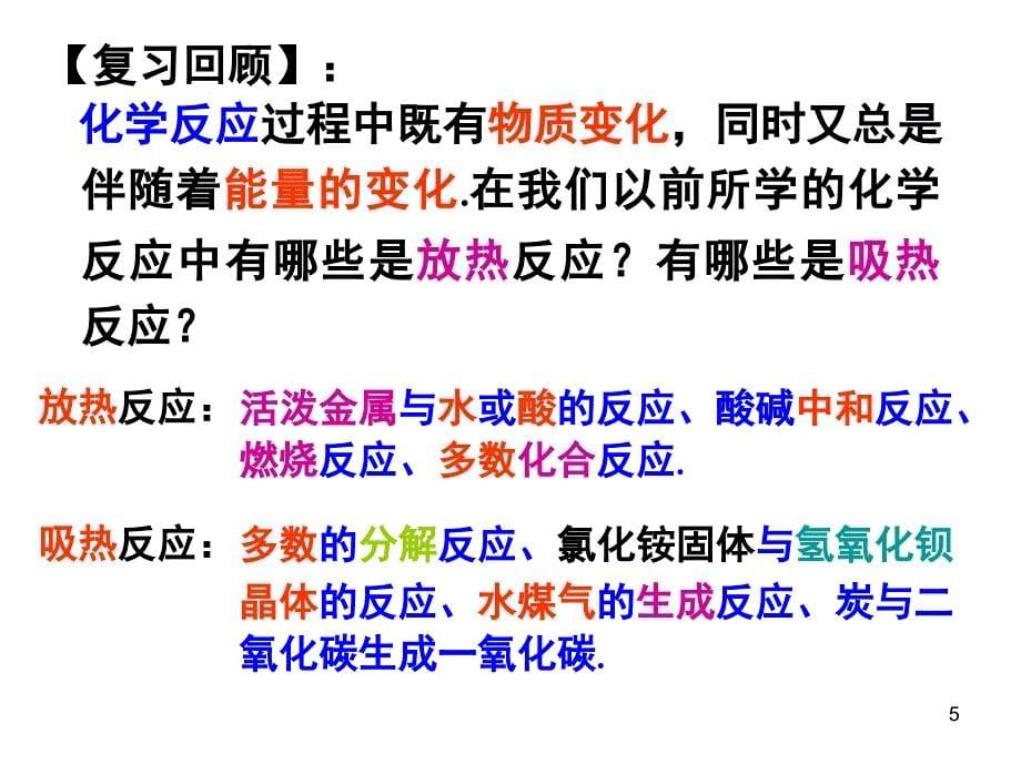 化学反应中的热效应苏教版选修4PPT课件_第5页