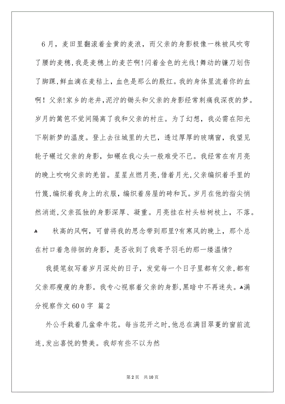 满分视察作文600字六篇_第2页