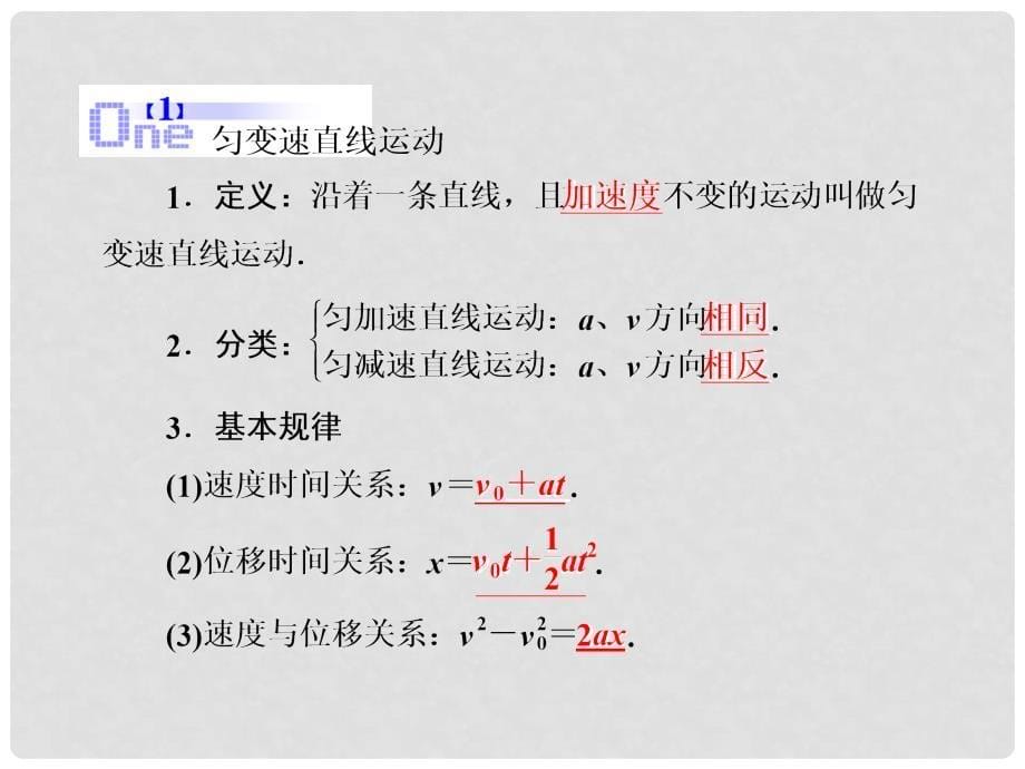 高考物理复习 金版教程 第1章第2单元 匀变速直线运动课件_第5页