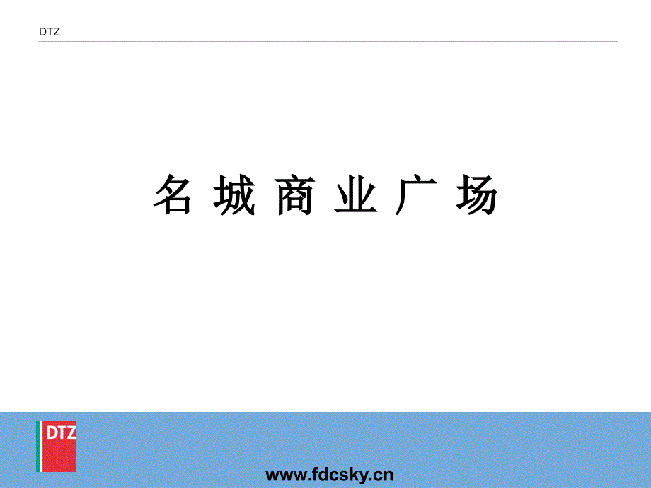 戴德梁行广州名城商业广场报告_第1页