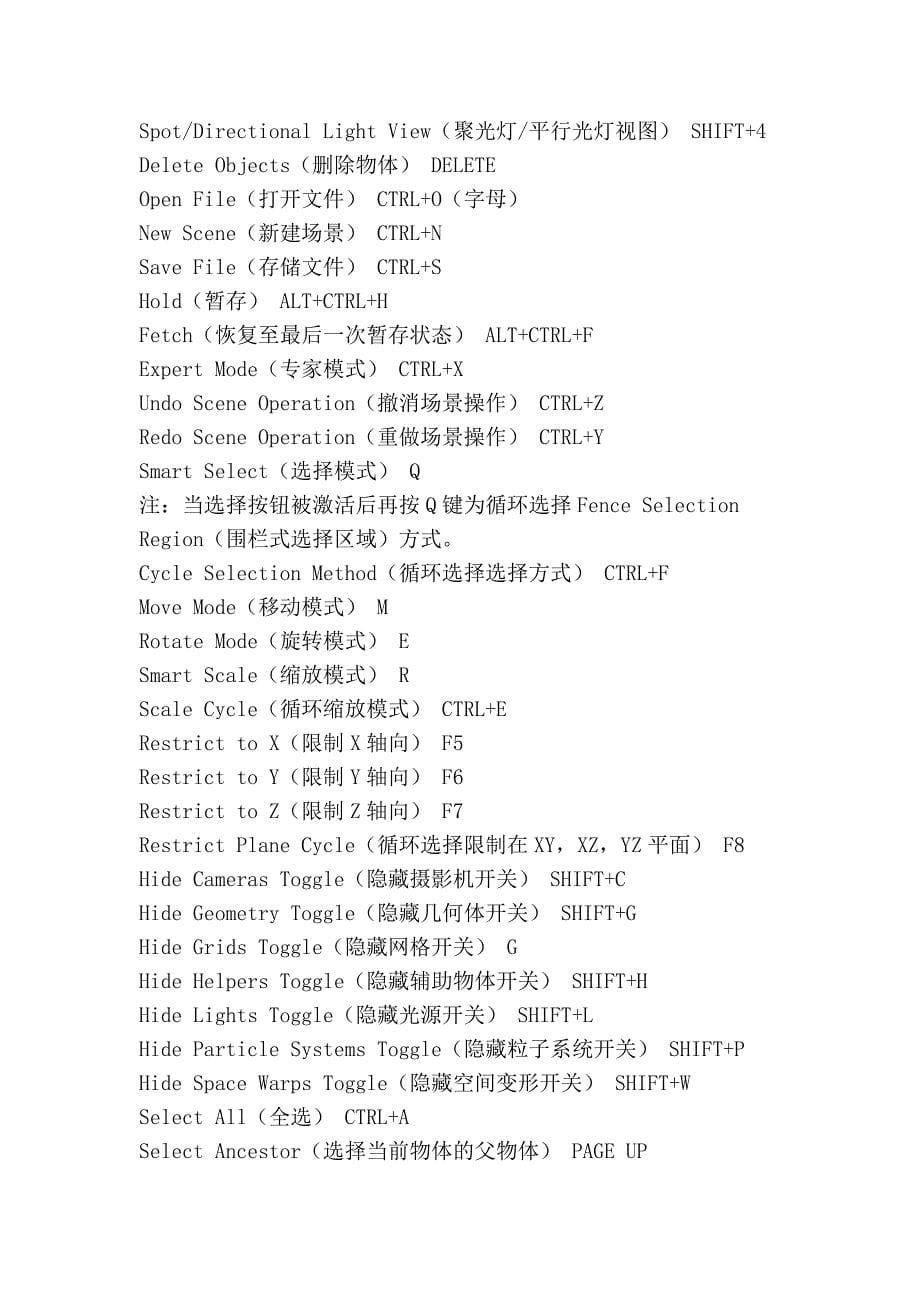 3Dmax快捷键大全(超实用).doc_第5页