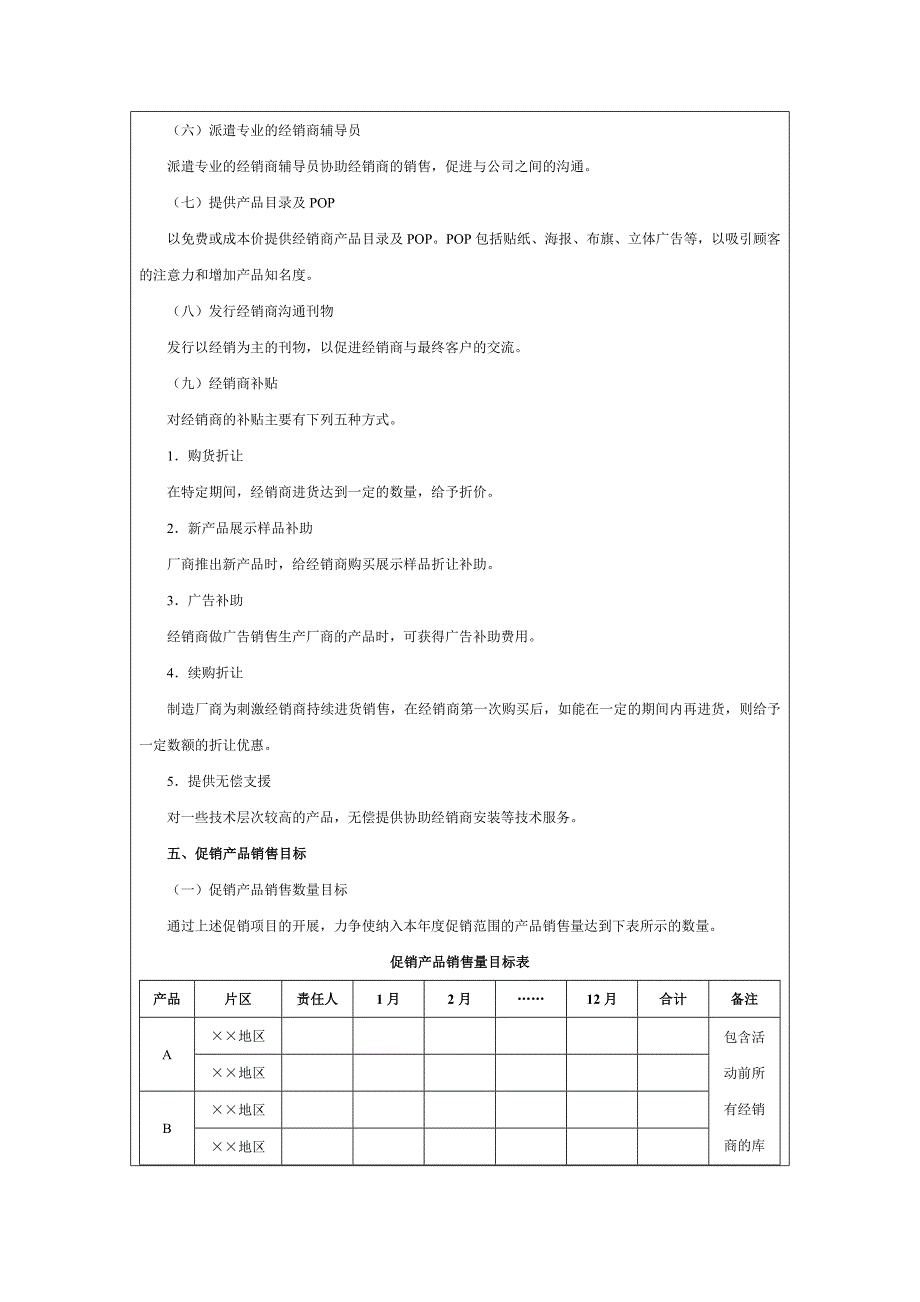 经销商年度促销计划书_第3页