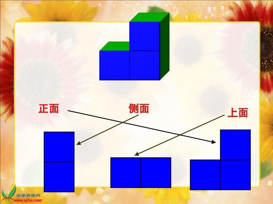 北师大版二年级数学上册《观察物体4》PPT课件1_第5页