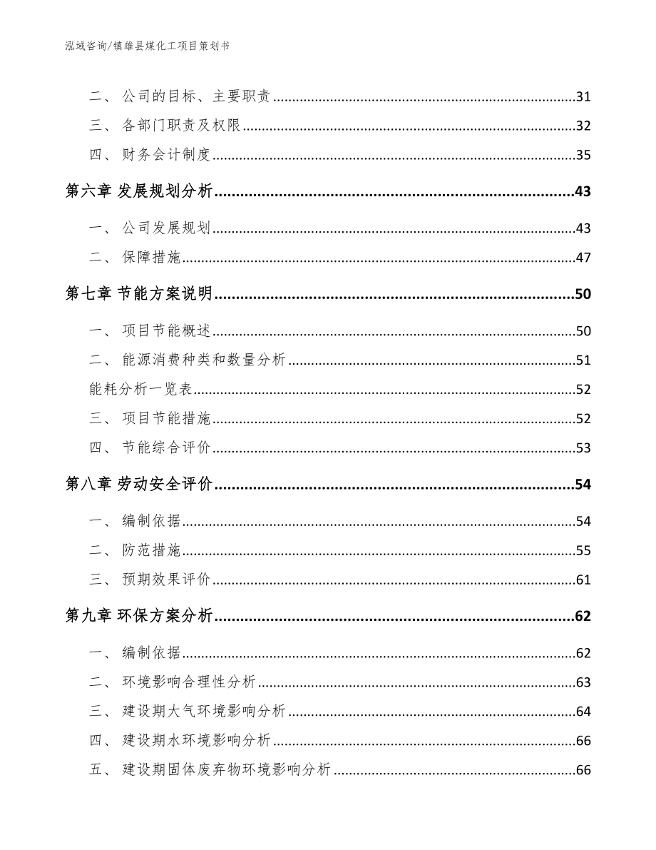 镇雄县煤化工项目策划书_第3页