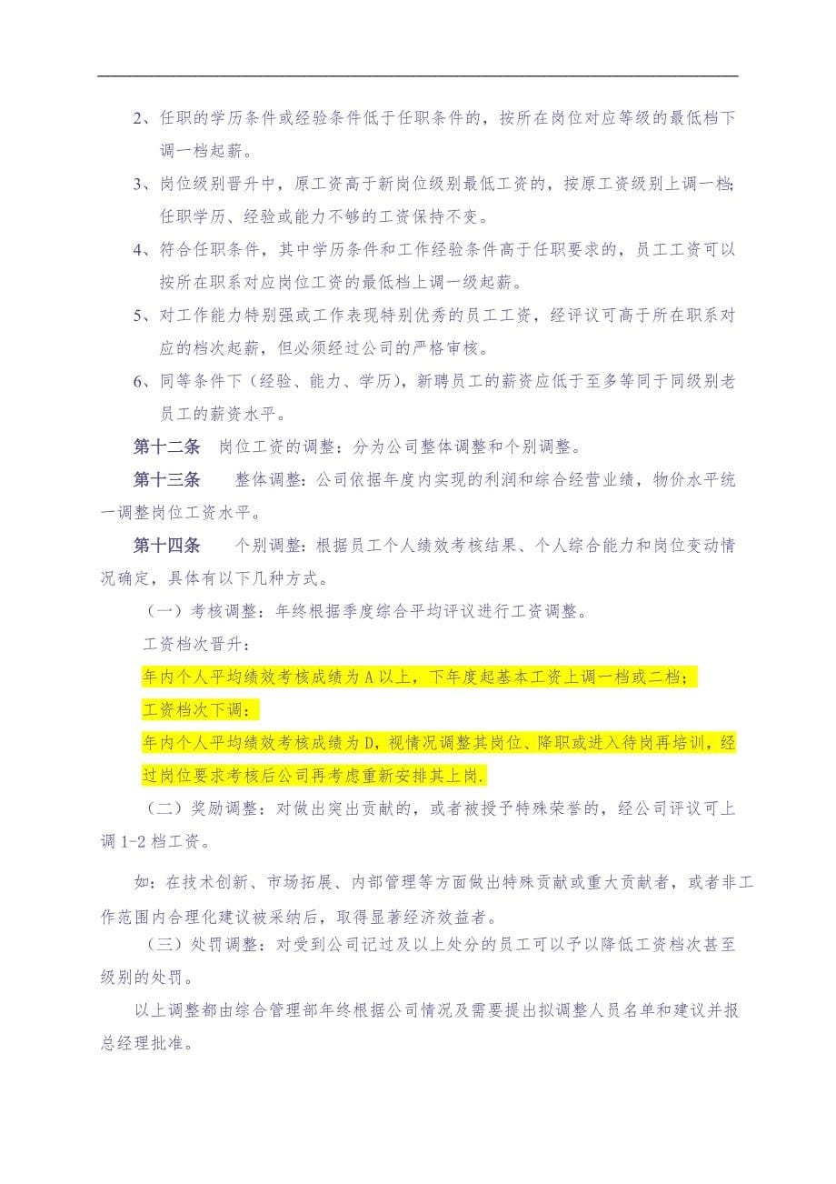 软件开发薪酬制度（天选打工人）.docx_第5页