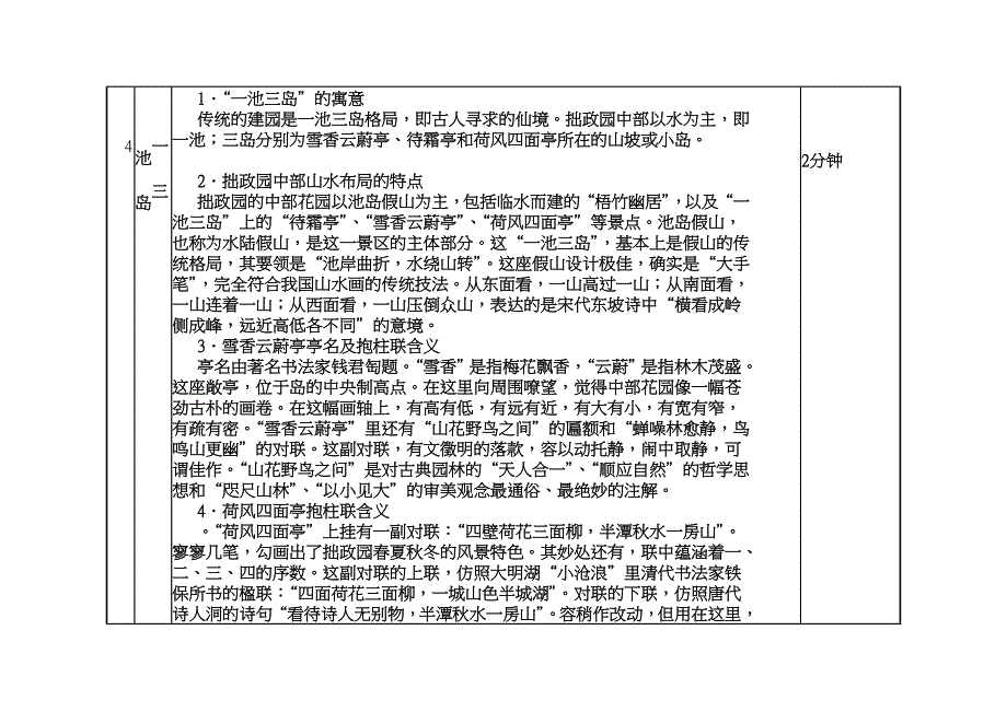 现场导游考试要点整理(以拙政园为例)_第4页