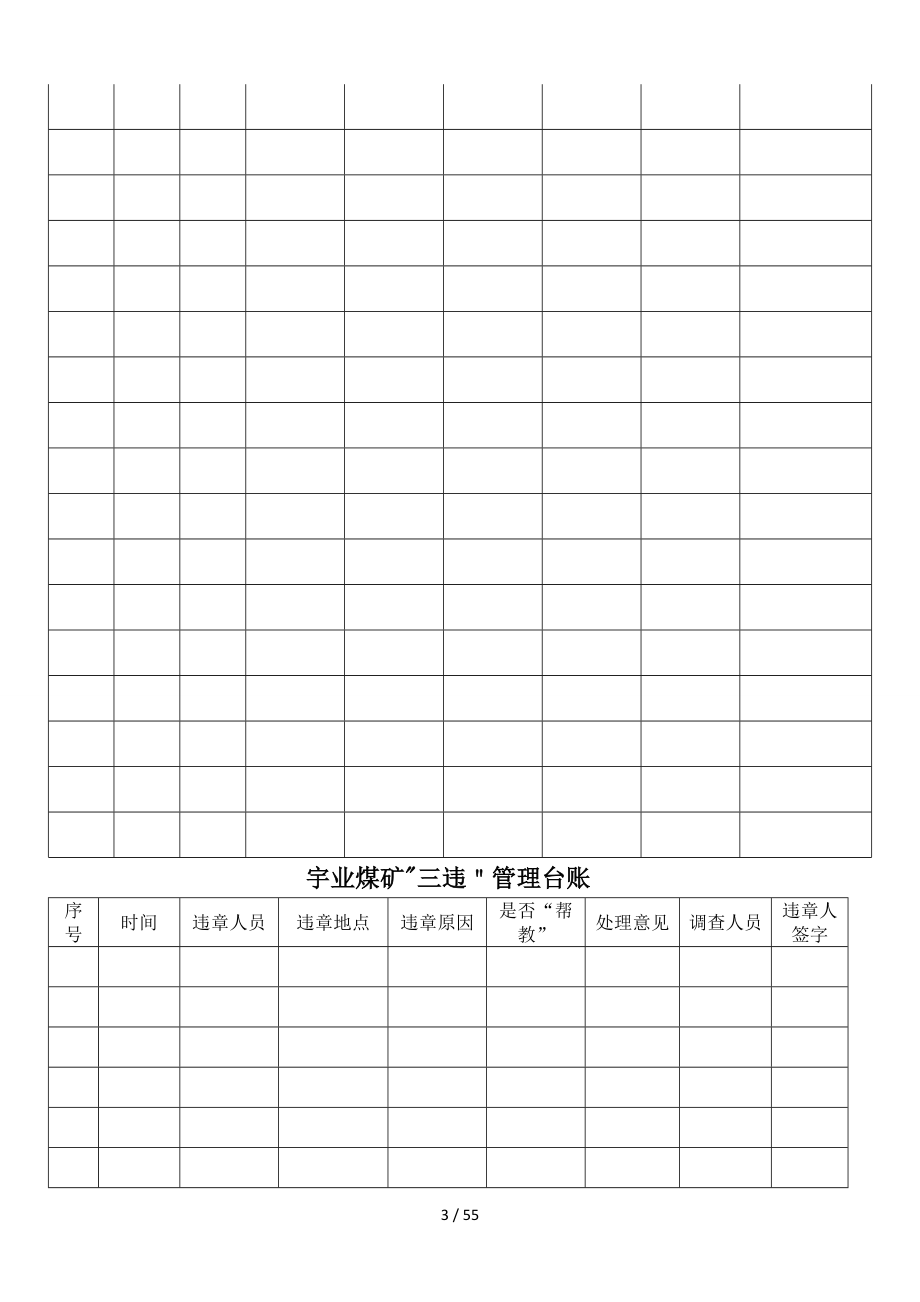 煤矿各专业非常实用的台账_第3页