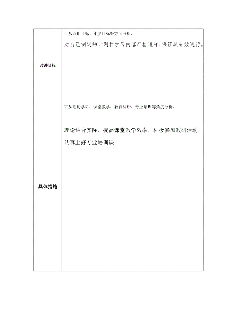 任务表单：个人教学问题改进计划 .doc_第2页