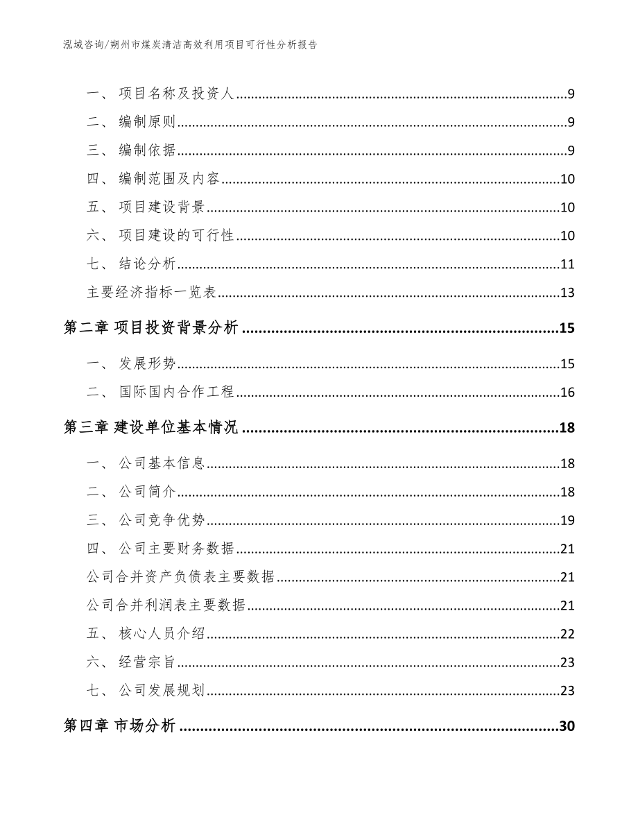 朔州市煤炭清洁高效利用项目可行性分析报告_第3页