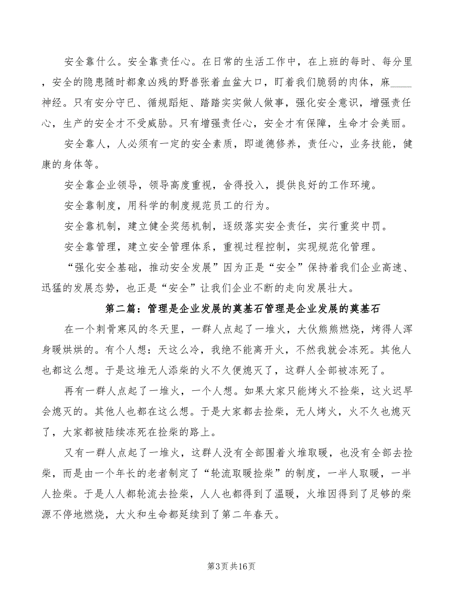 2022年安全是一种责任演讲稿范文_第3页