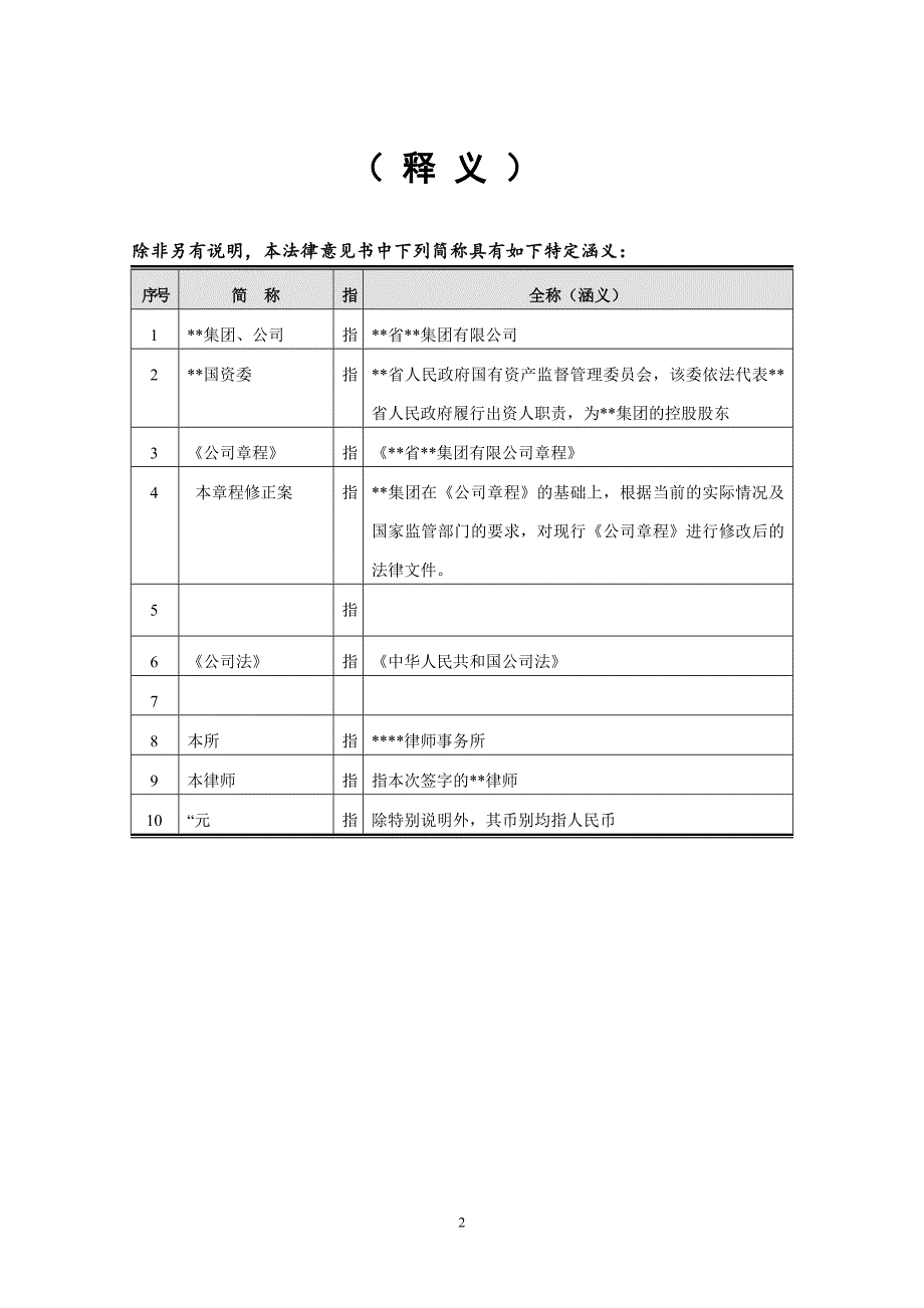 水电集团有限公司章程-法律意见书_第2页