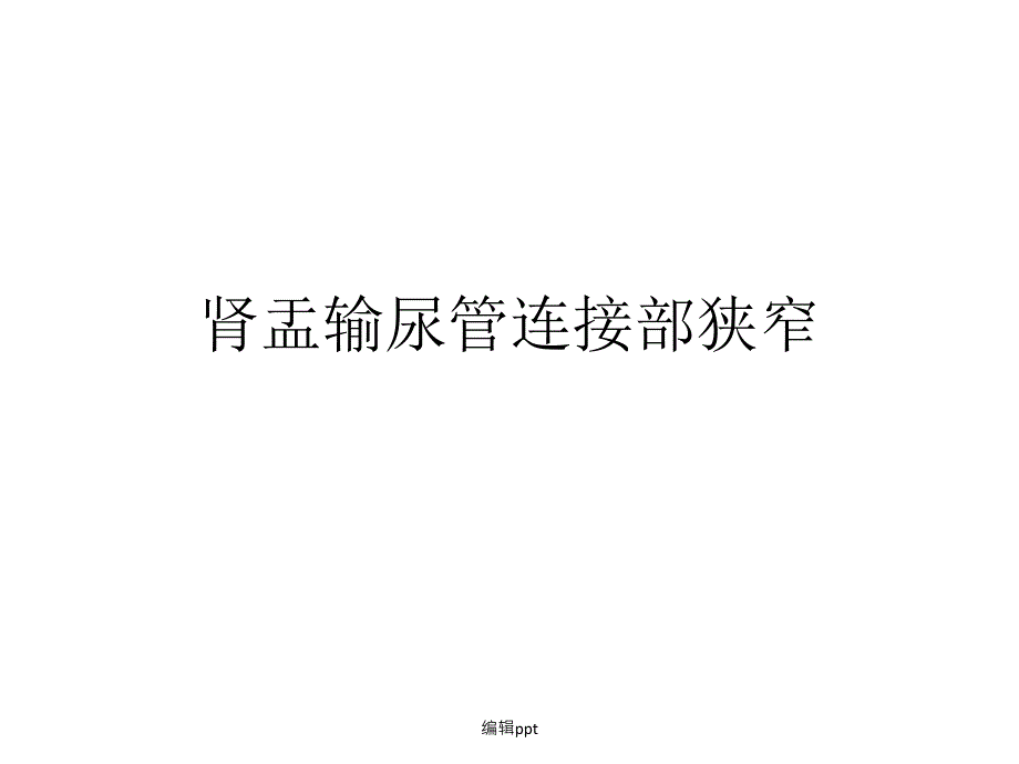 肾盂输尿管连接部1_第1页