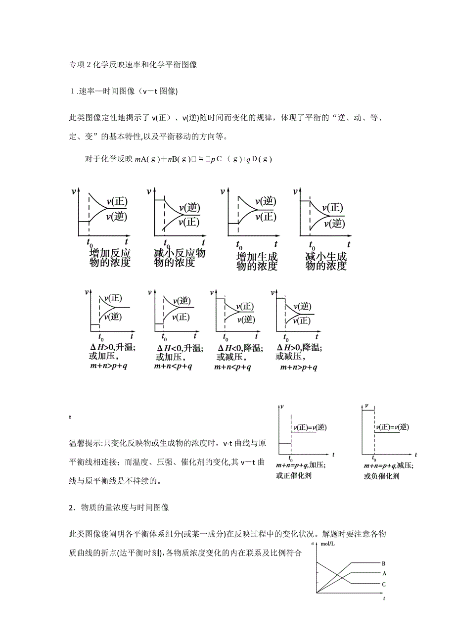 化学反应速率和化学平衡---复习学案_第4页