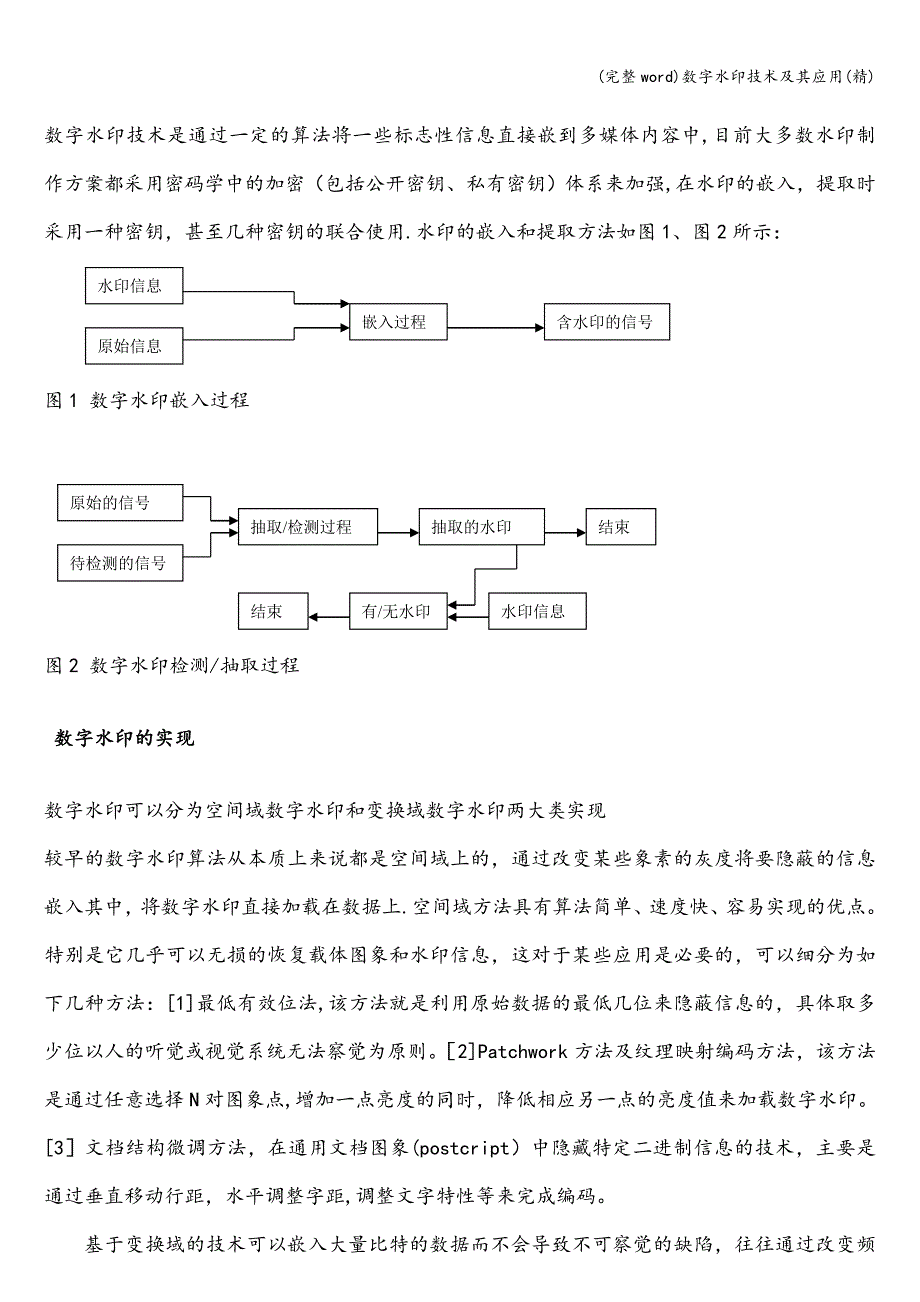 (完整word)数字水印技术及其应用(精).doc_第2页