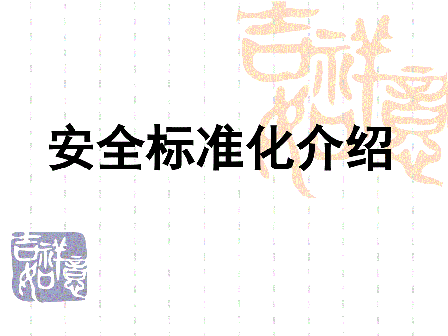 安全标准化介绍_第1页