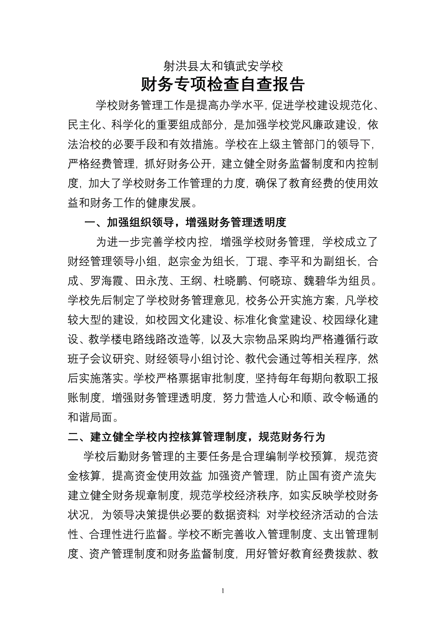 射洪县太和镇武安财务自查_第1页