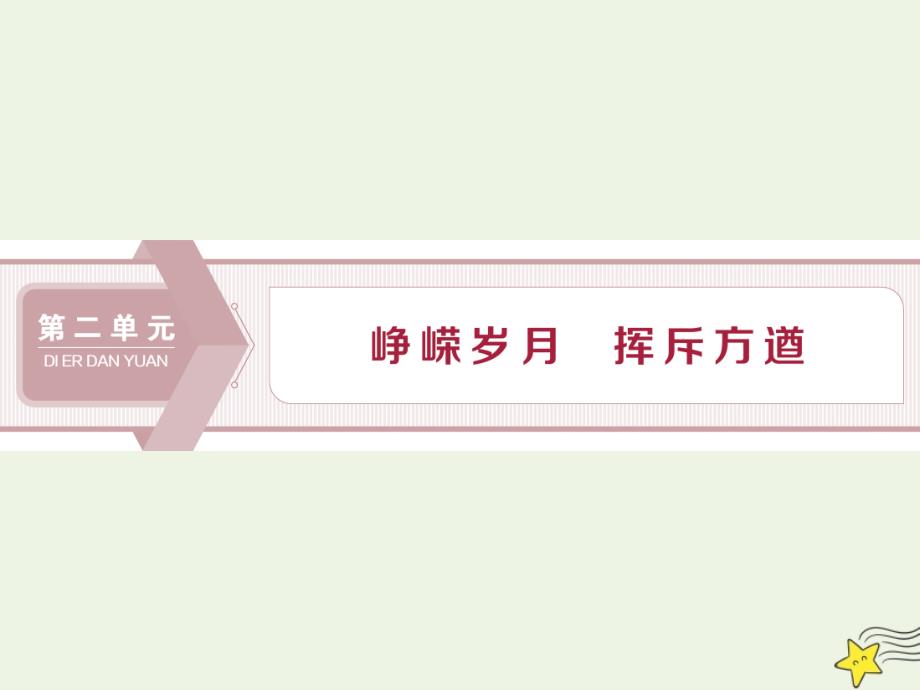 2019-2020学年高中语文 第二单元 峥嵘岁月 挥斥方遒 第4课 风景谈课件 语文版选修《中国现当代散文鉴赏》_第1页