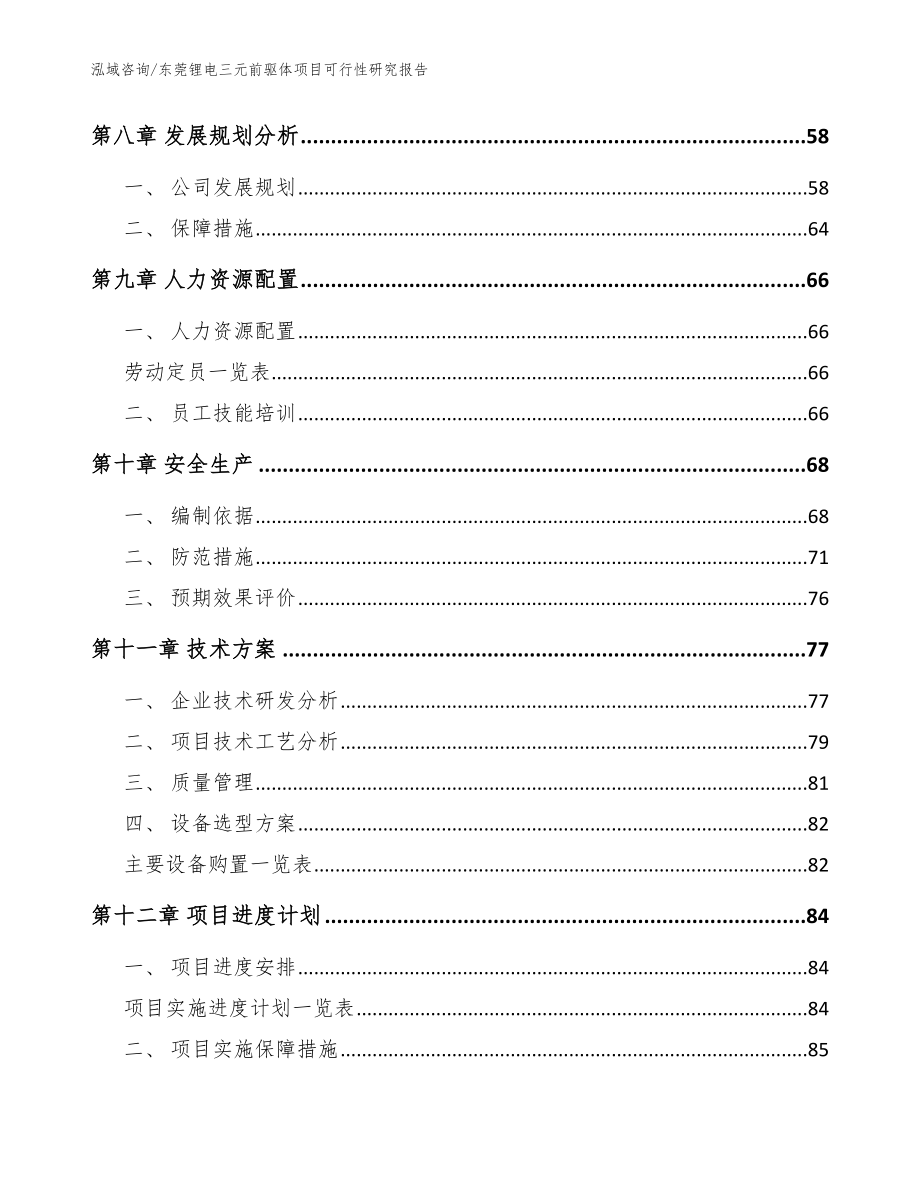 东莞锂电三元前驱体项目可行性研究报告（范文模板）_第4页