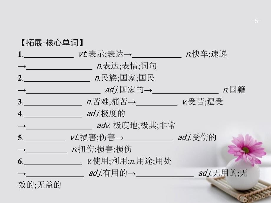 2018年高考英语一轮复习 Unit 4 Earthquakes课件 新人教版必修1_第5页