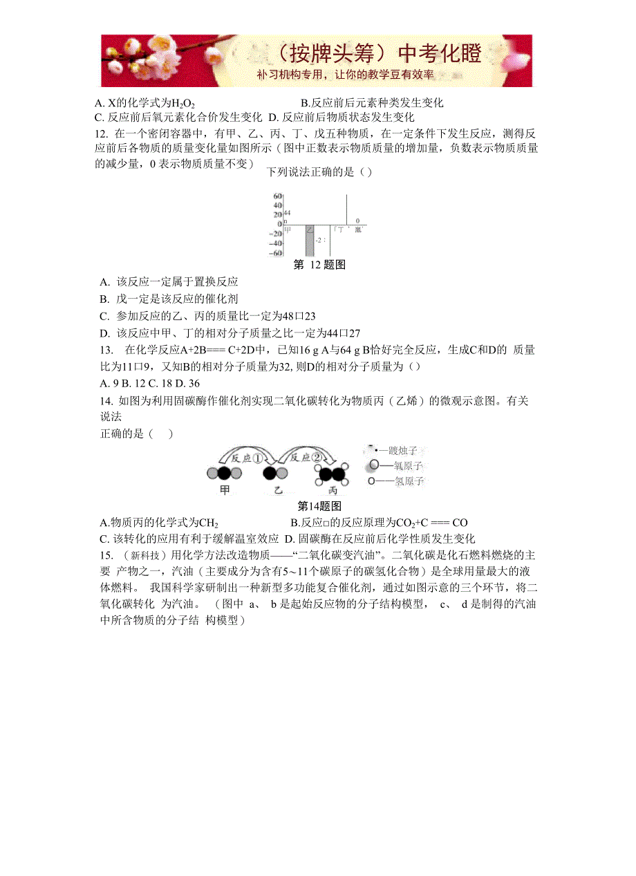 专题13 质量守恒定律_第4页