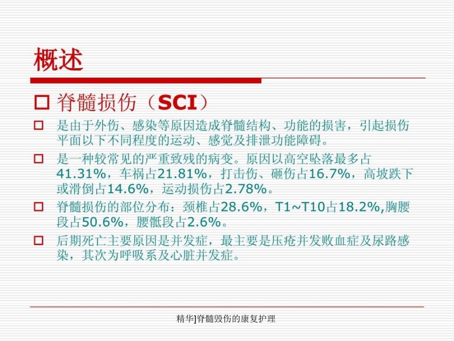 精华脊髓毁伤的康复护理课件_第2页