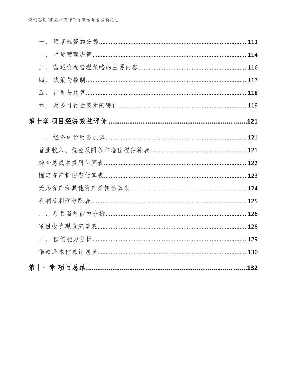 阳泉市高速飞车研发项目分析报告_第5页