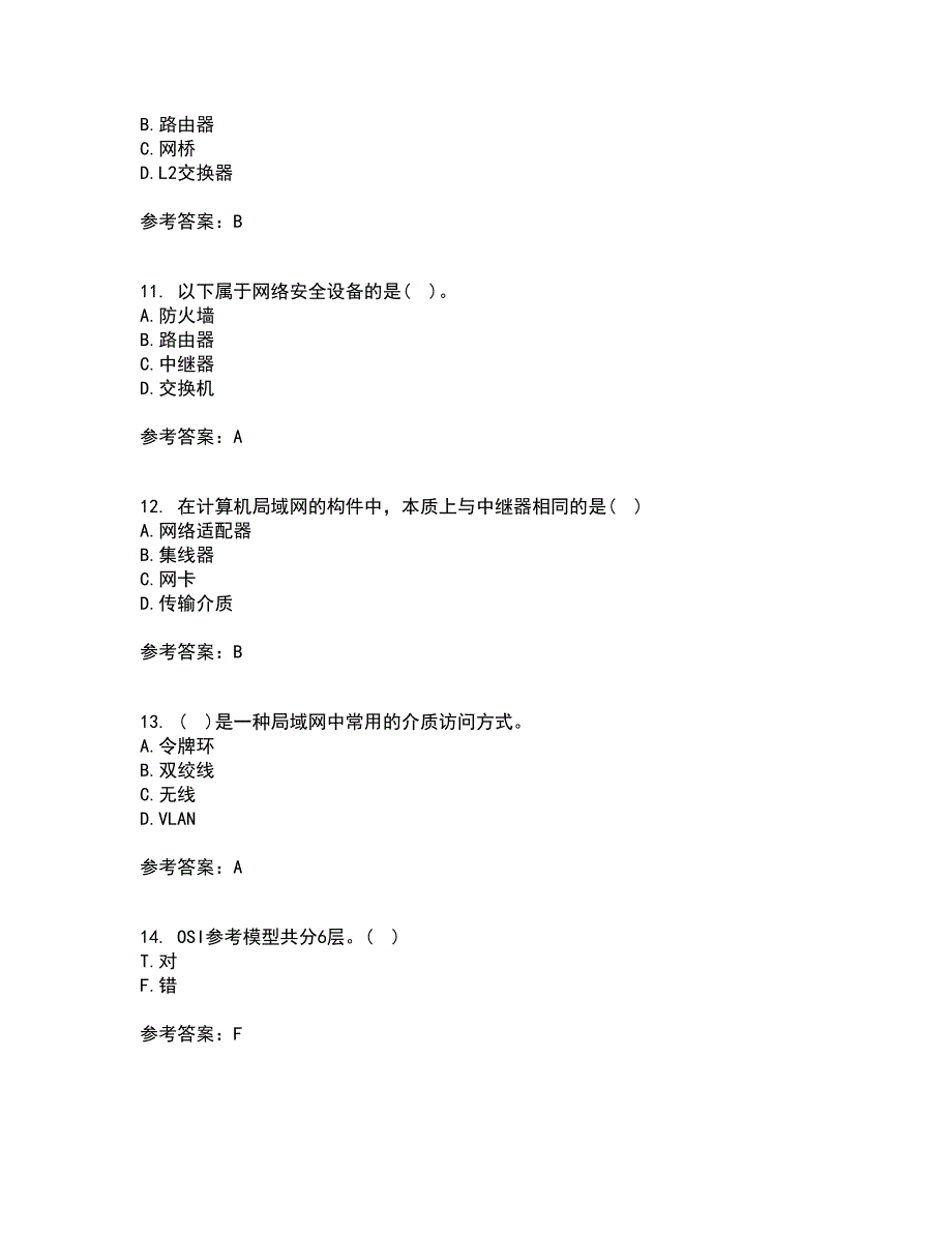 电子科技大学21春《局域网与城域网》离线作业1辅导答案19_第3页