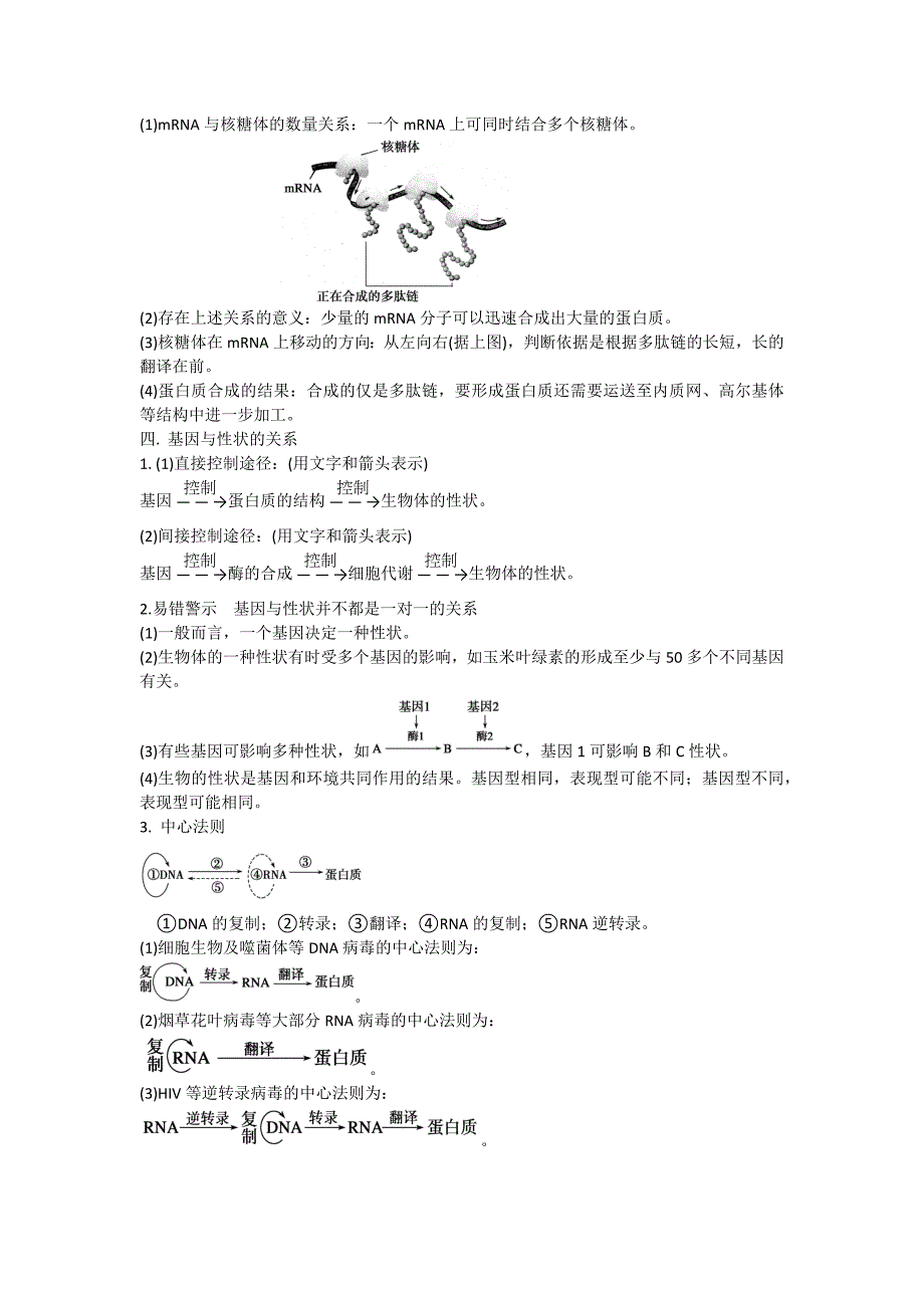 基因的表达知识点_第2页