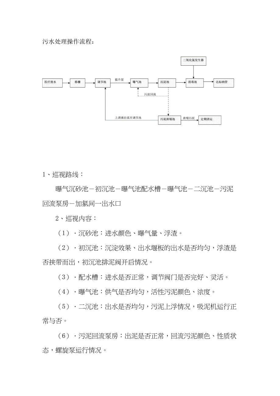 医院污水处理操作流程12257_第1页