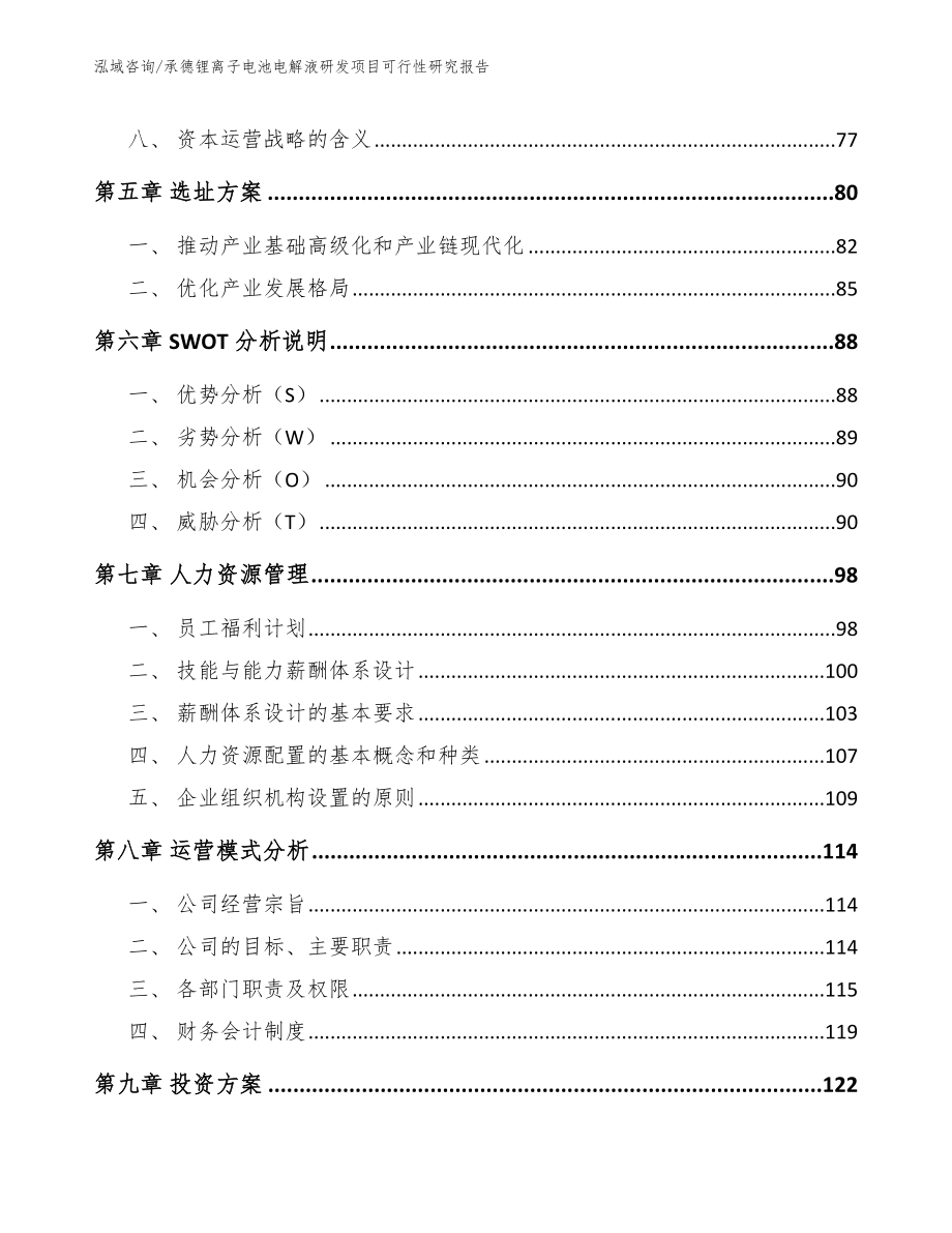 承德锂离子电池电解液研发项目可行性研究报告_第4页