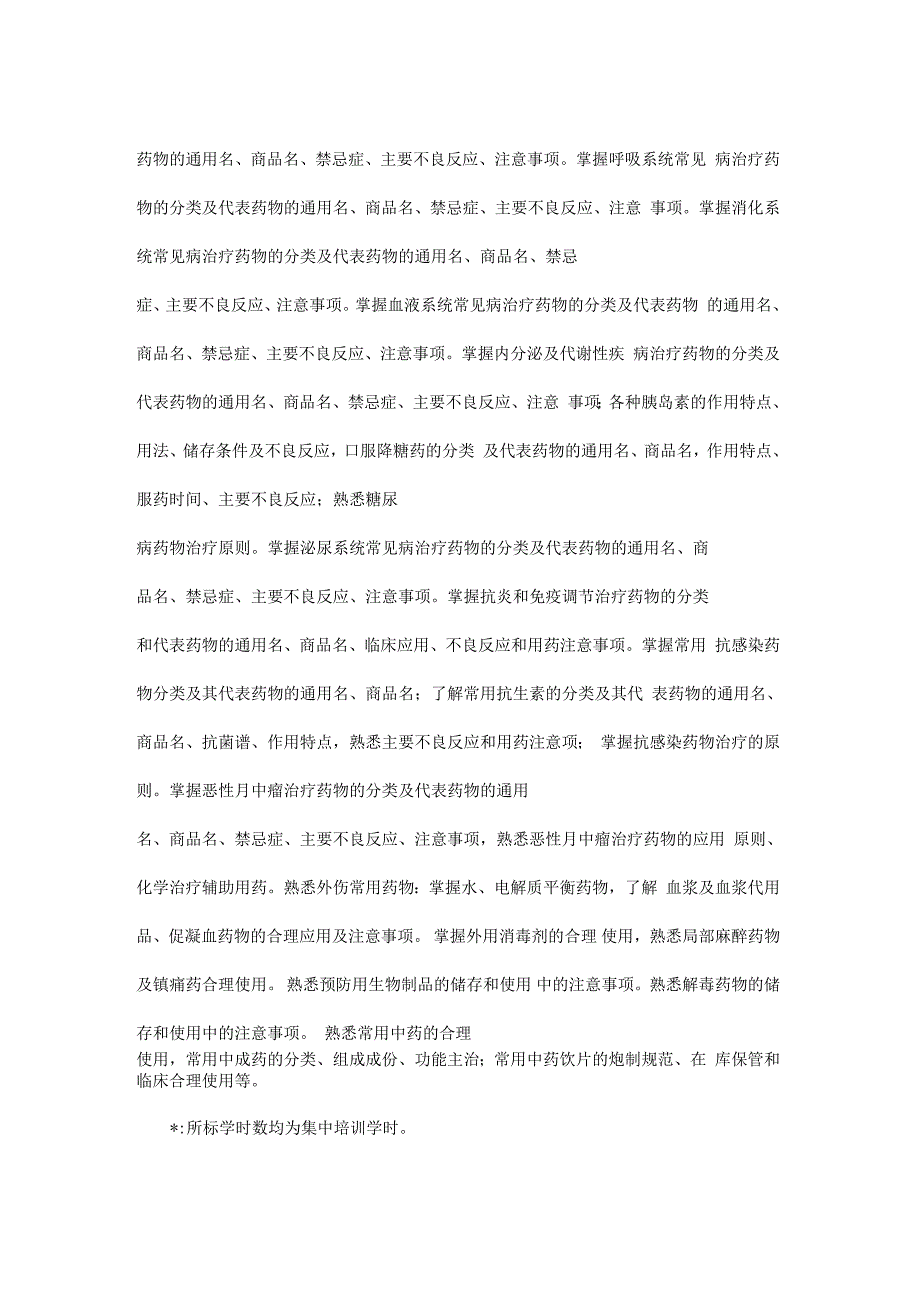 江苏省社区药学专业人员岗位培训大纲文档_第3页