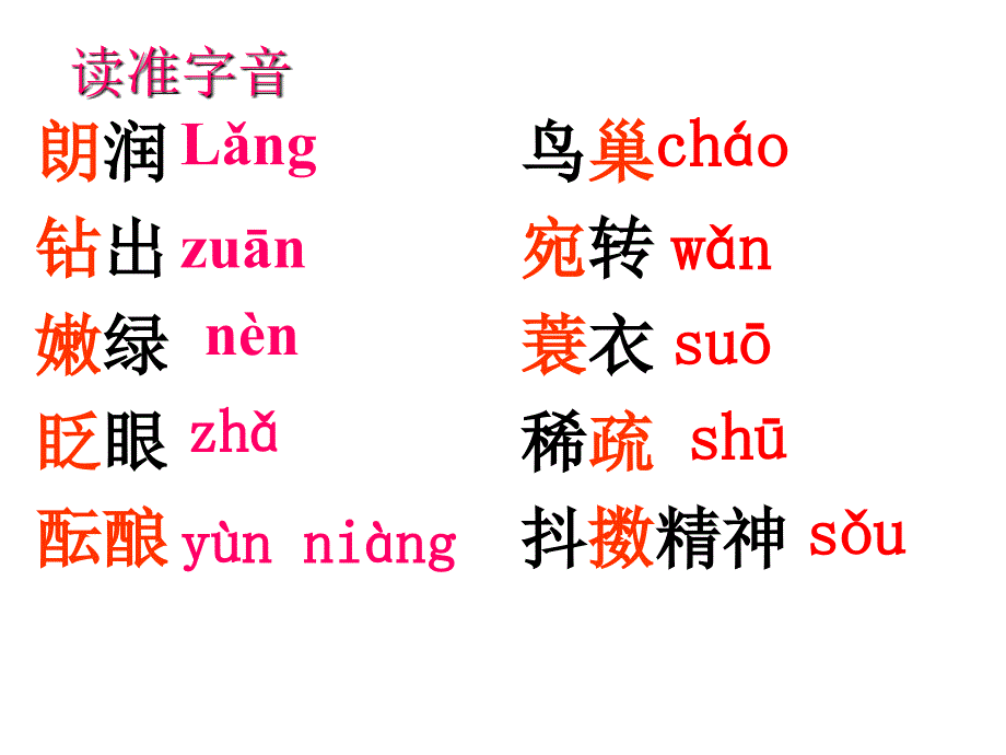 初中一年级语文上册第四单元16春第一课时课件_第4页