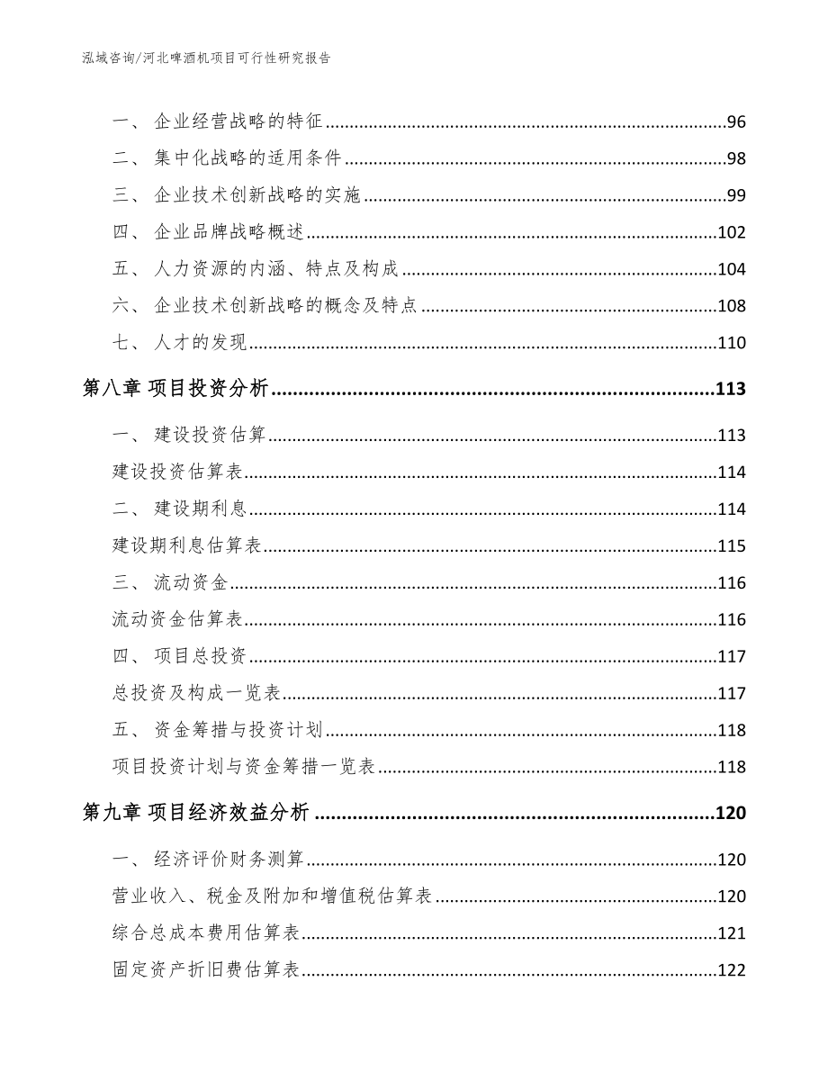 河北啤酒机项目可行性研究报告_第4页