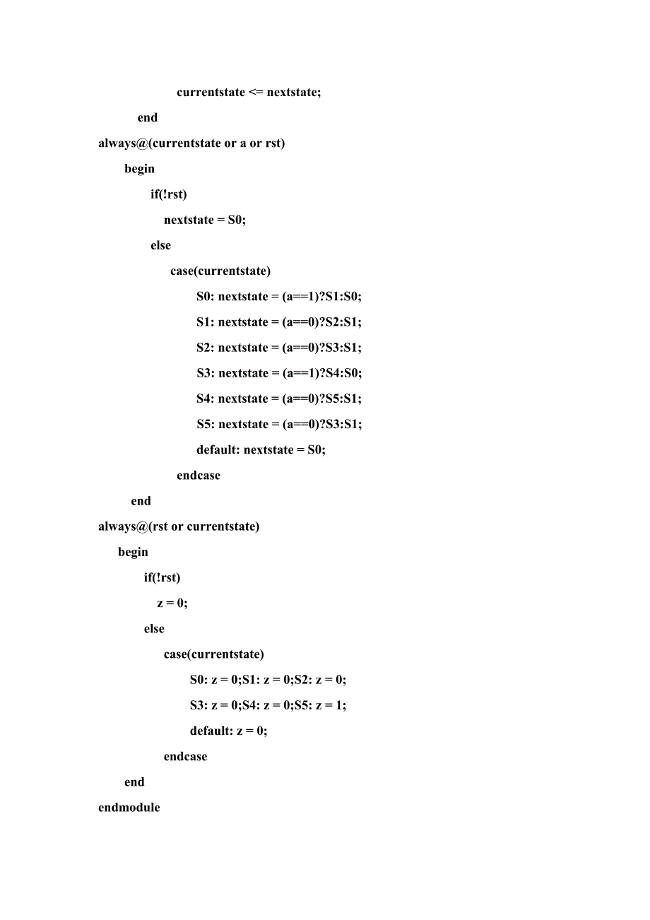 verilog经典三段式状态机设计实例_第2页