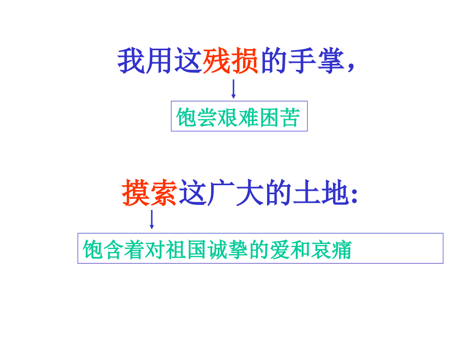 我用残损的手掌祖国啊我亲爱的祖国上课用_第4页