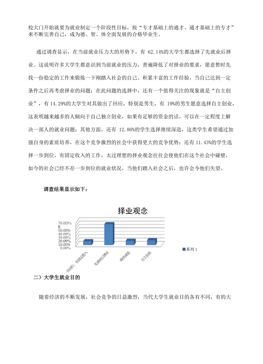 大学生择业倾向调查报告_第4页