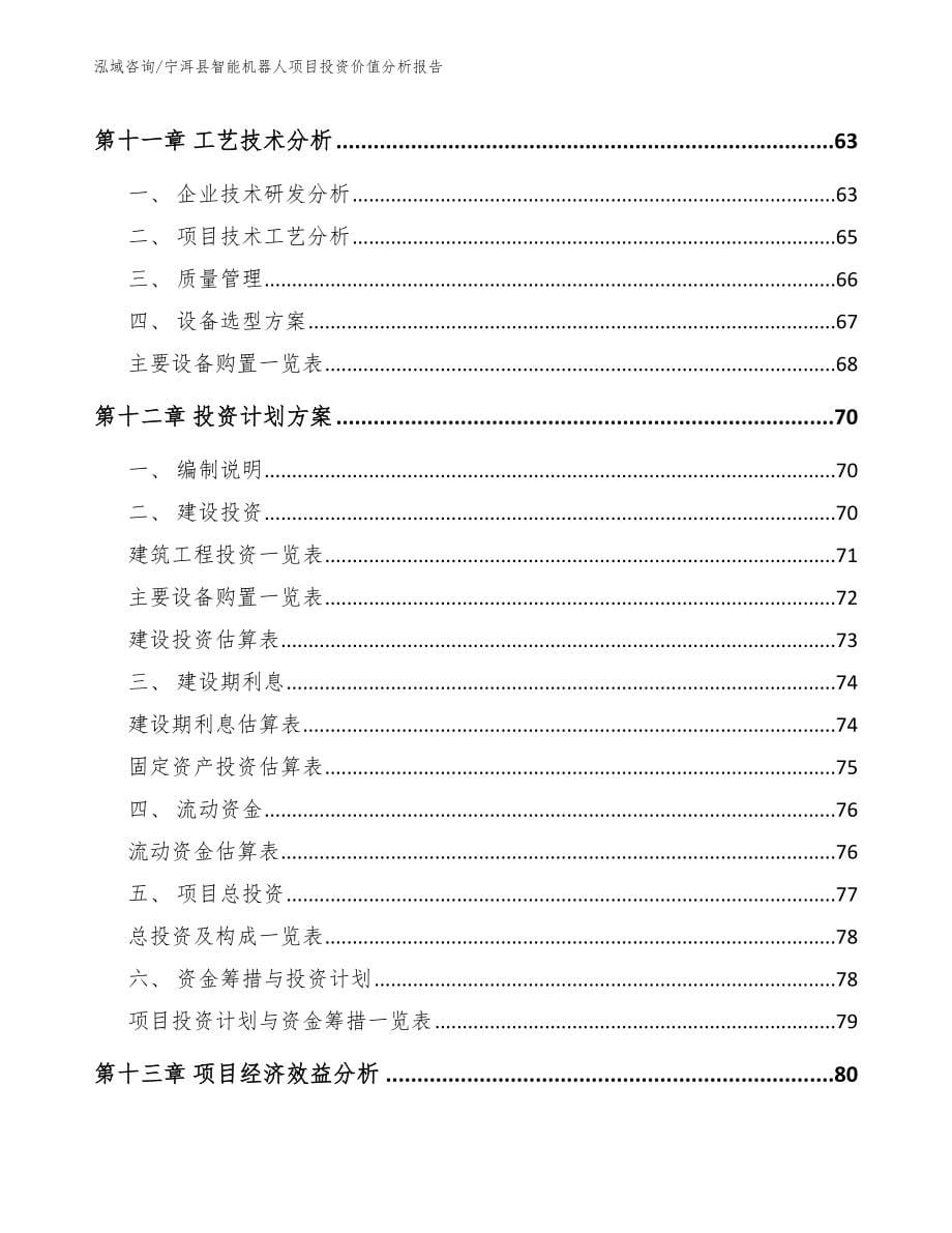 宁洱县智能机器人项目投资价值分析报告_第5页
