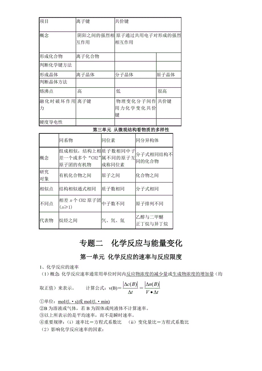 人教版化学必修二知识点归纳总结_第4页