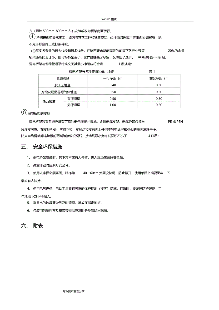 金属桥架安装施工组织设计_第5页