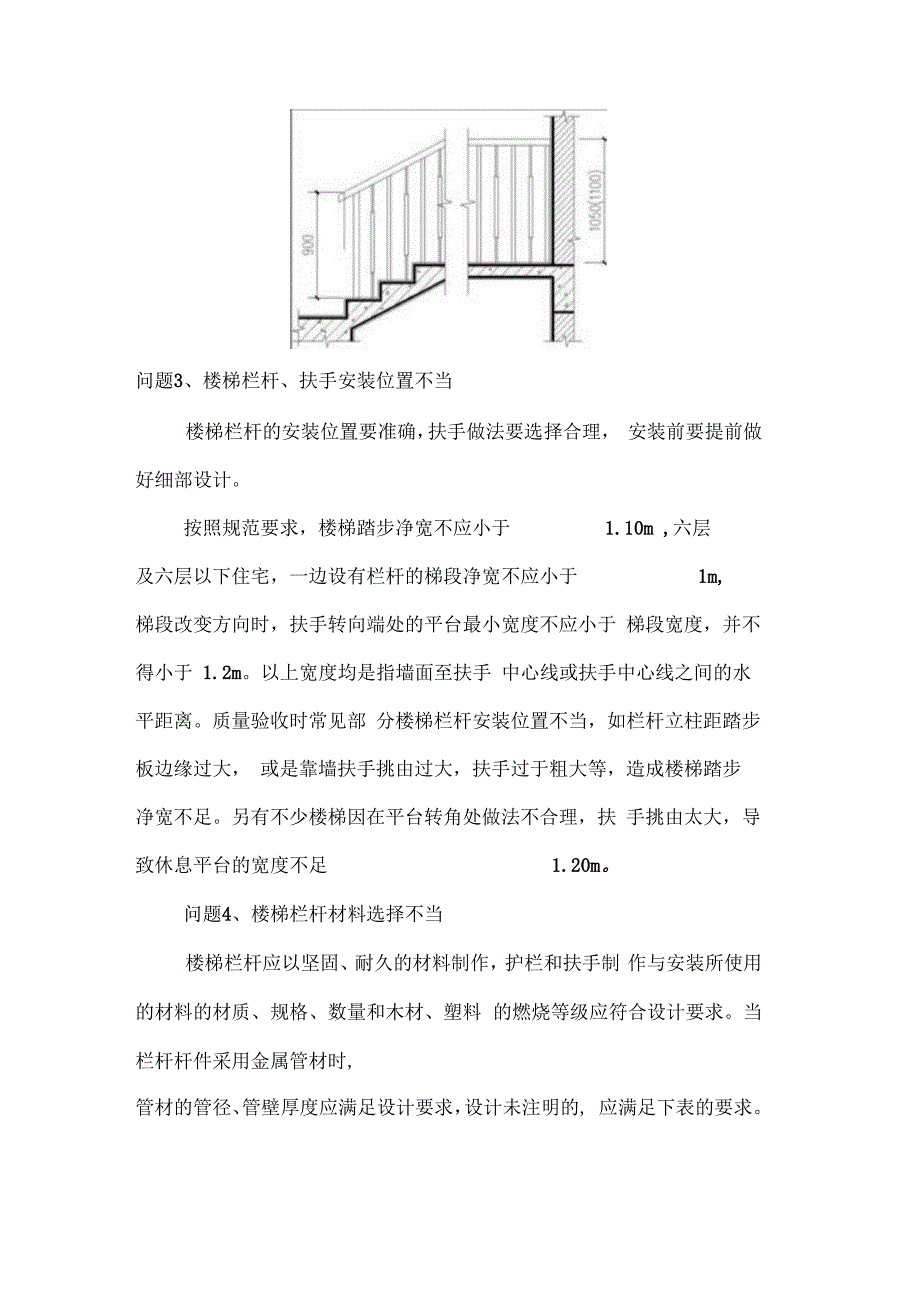 楼梯栏杆常见质量问题及防治措施_第2页