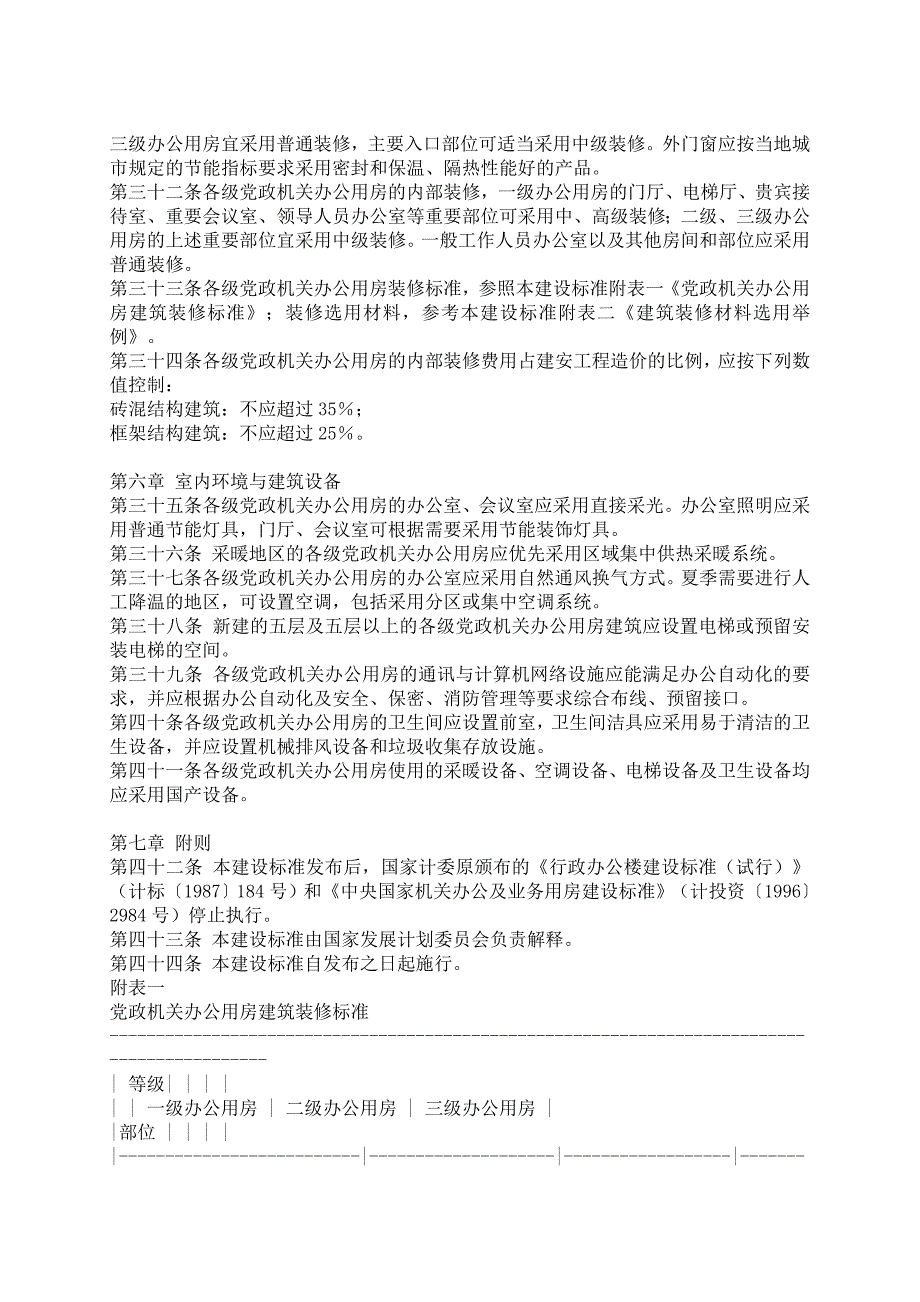 党政机关办公用房建设标准_第4页