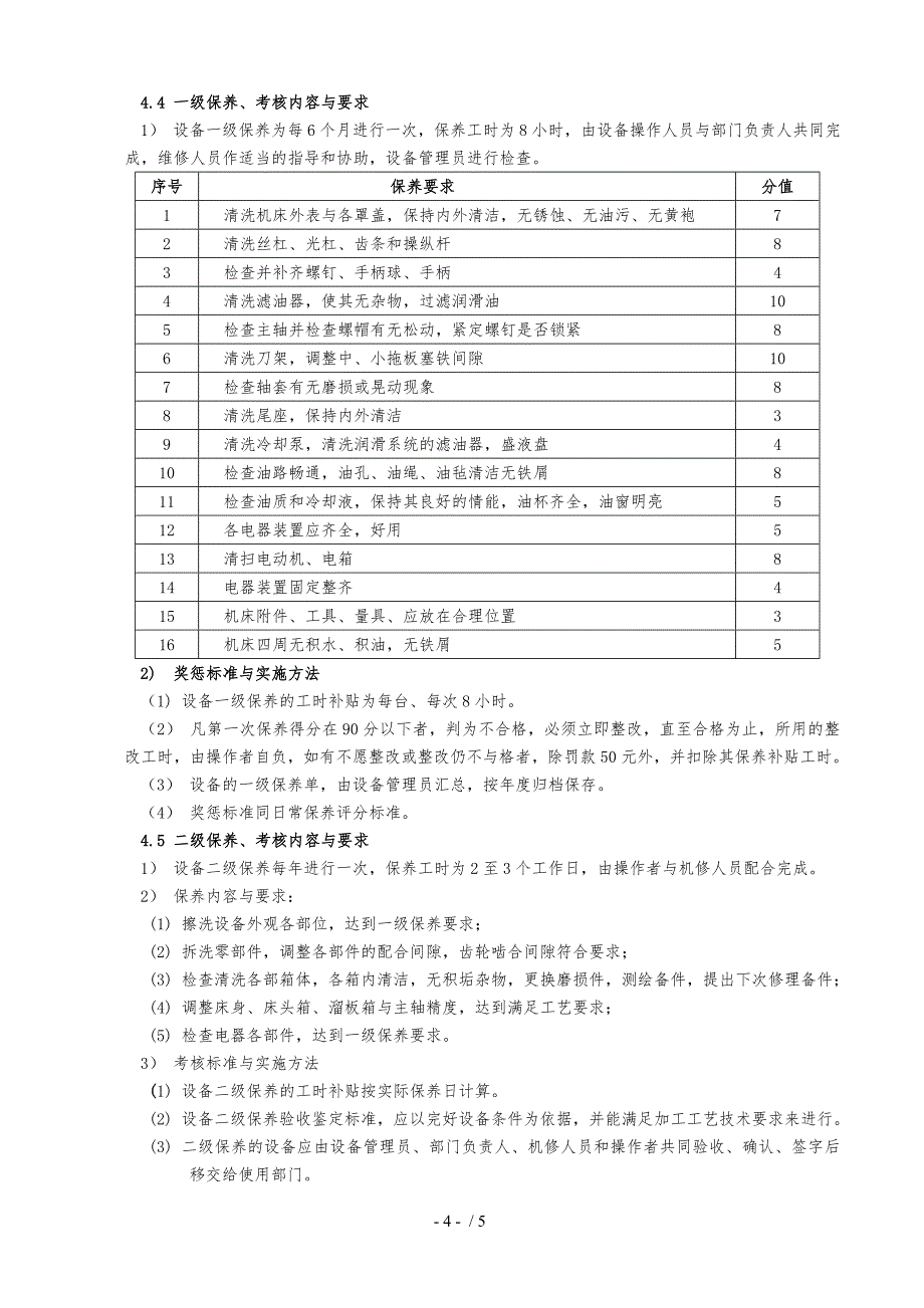 机床维护保养制度_第4页