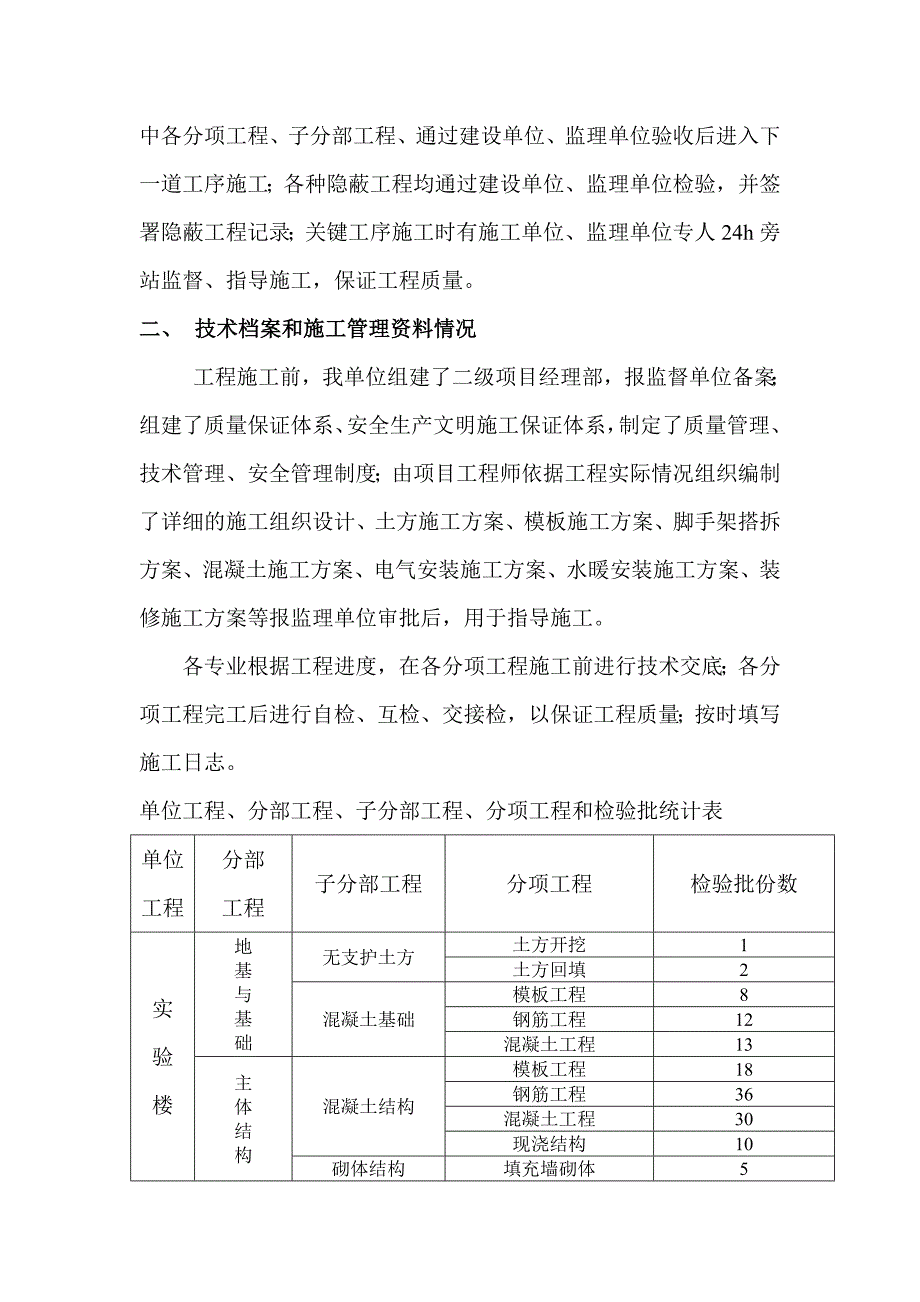 实验楼竣工验收报告 (2)_第2页