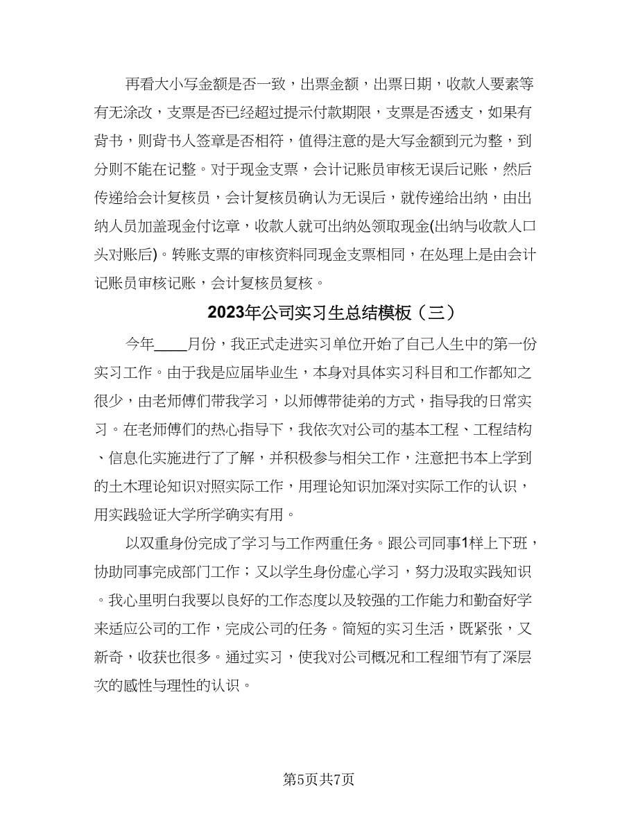 2023年公司实习生总结模板（三篇）.doc_第5页