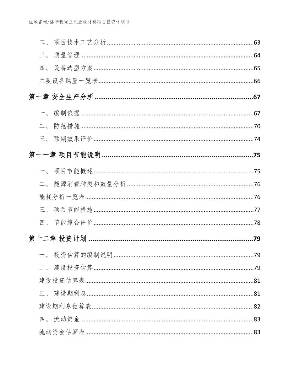 洛阳锂电三元正极材料项目投资计划书参考模板_第3页