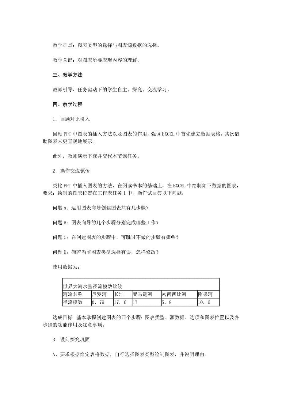 《Excel电子表格初步》教学设计（德育）_第5页